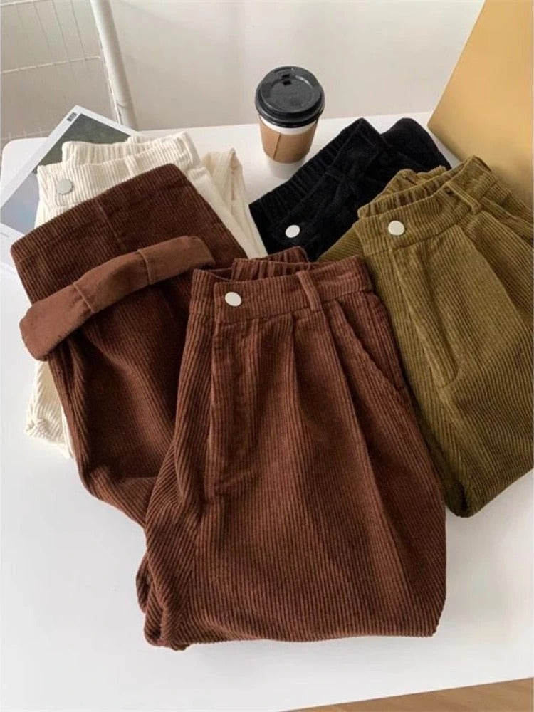 Gecelia™ - Corduroy Wide-Leg Pants