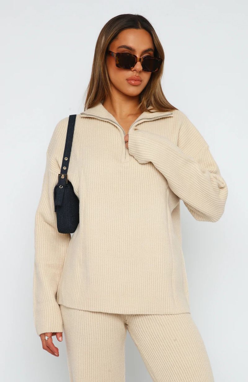 Quarter™ - Zip Long Sleeve Top and Pants Set