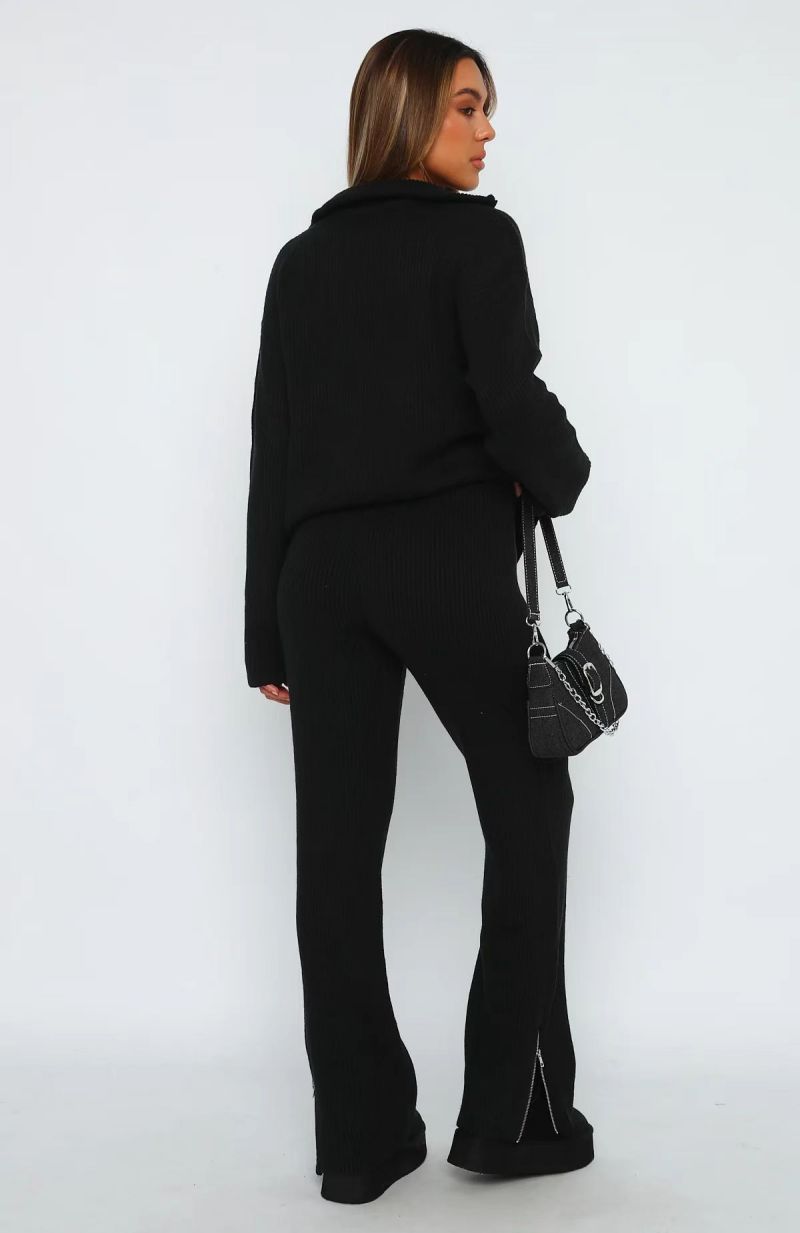Quarter™ - Zip Long Sleeve Top and Pants Set