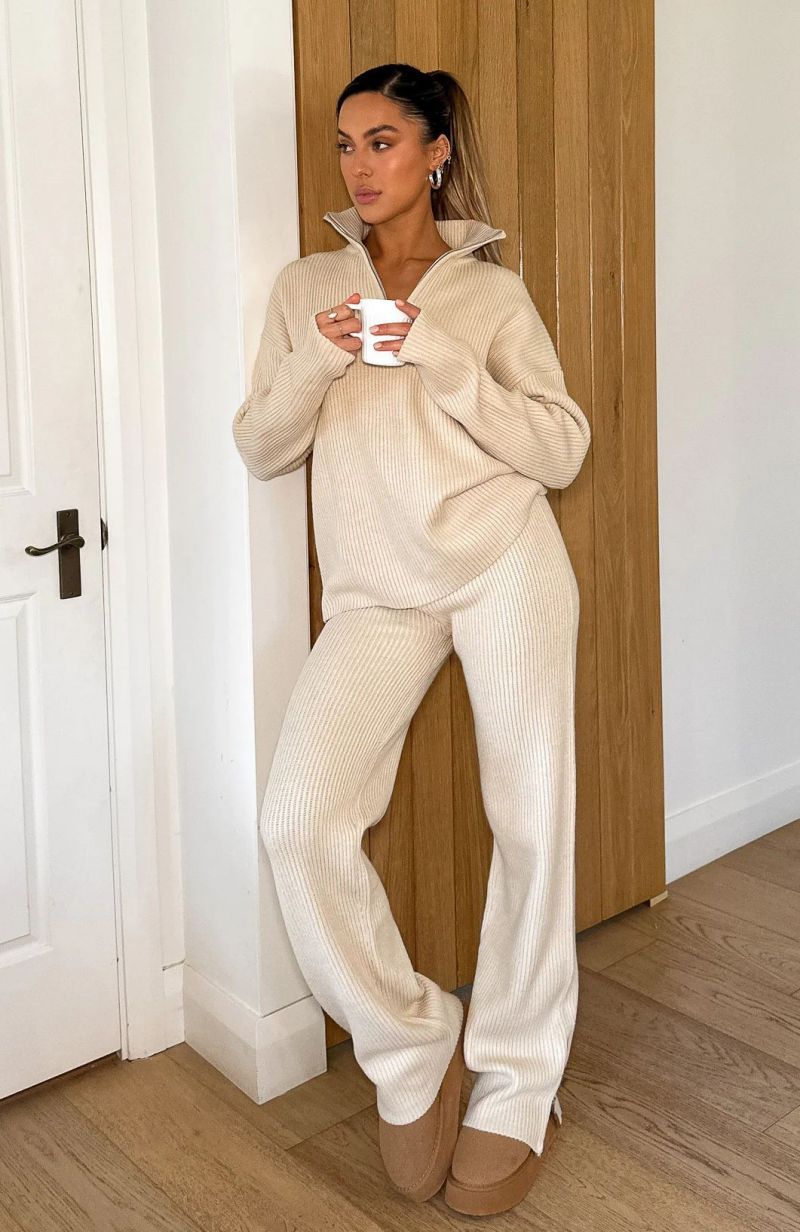 Quarter™ - Zip Long Sleeve Top and Pants Set