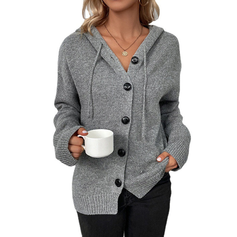 Alona™- Knitted Hoodie Cardigan