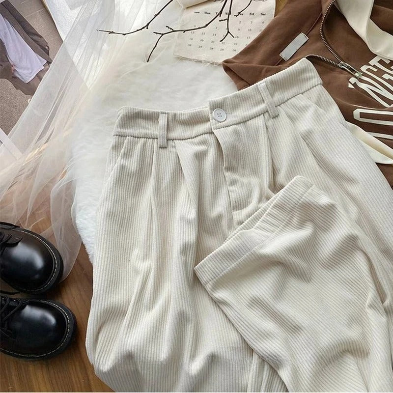 Gecelia™ - Corduroy Wide-Leg Pants