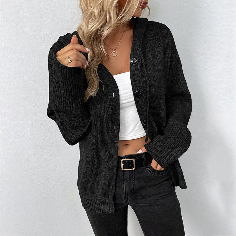 Alona™- Knitted Hoodie Cardigan