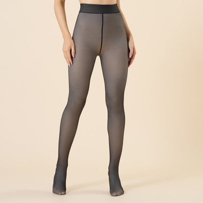 Nudia™ | Warme transparante legging