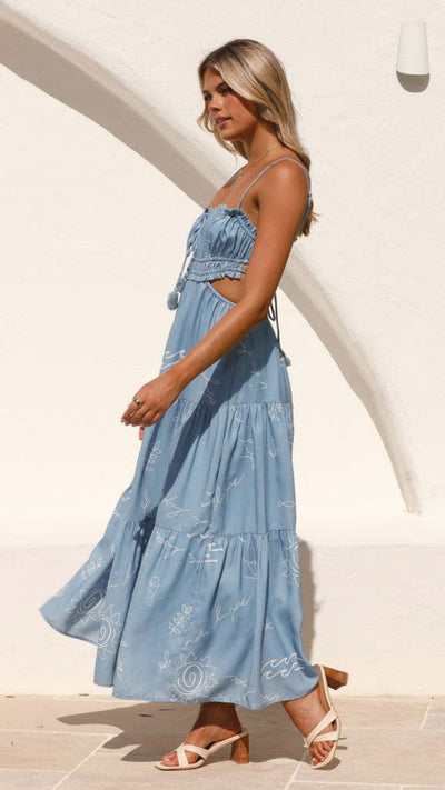 Lila™ | Halter Backless  Long Dress