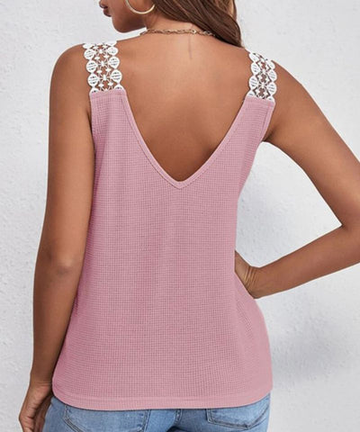 Elara™ | Zomers kanten wafelvest 😍 