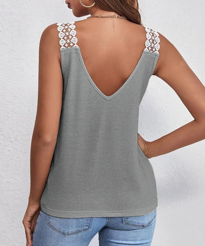 Elara™ | Zomers kanten wafelvest 😍 