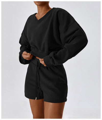 Alva™ -  Hoodie Shorts Set