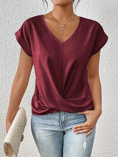 Belle™ - V-hals eenvoudig dagelijks shirt