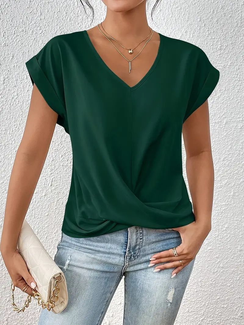 Belle™- V-Neck Simple Daily Shirt