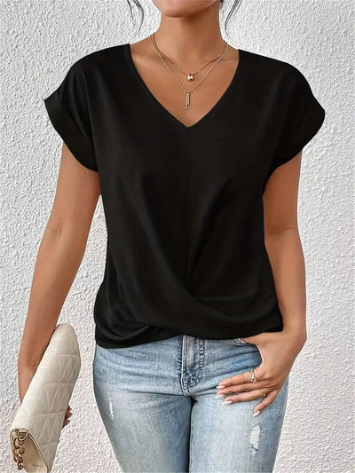 Belle™ - V-hals eenvoudig dagelijks shirt