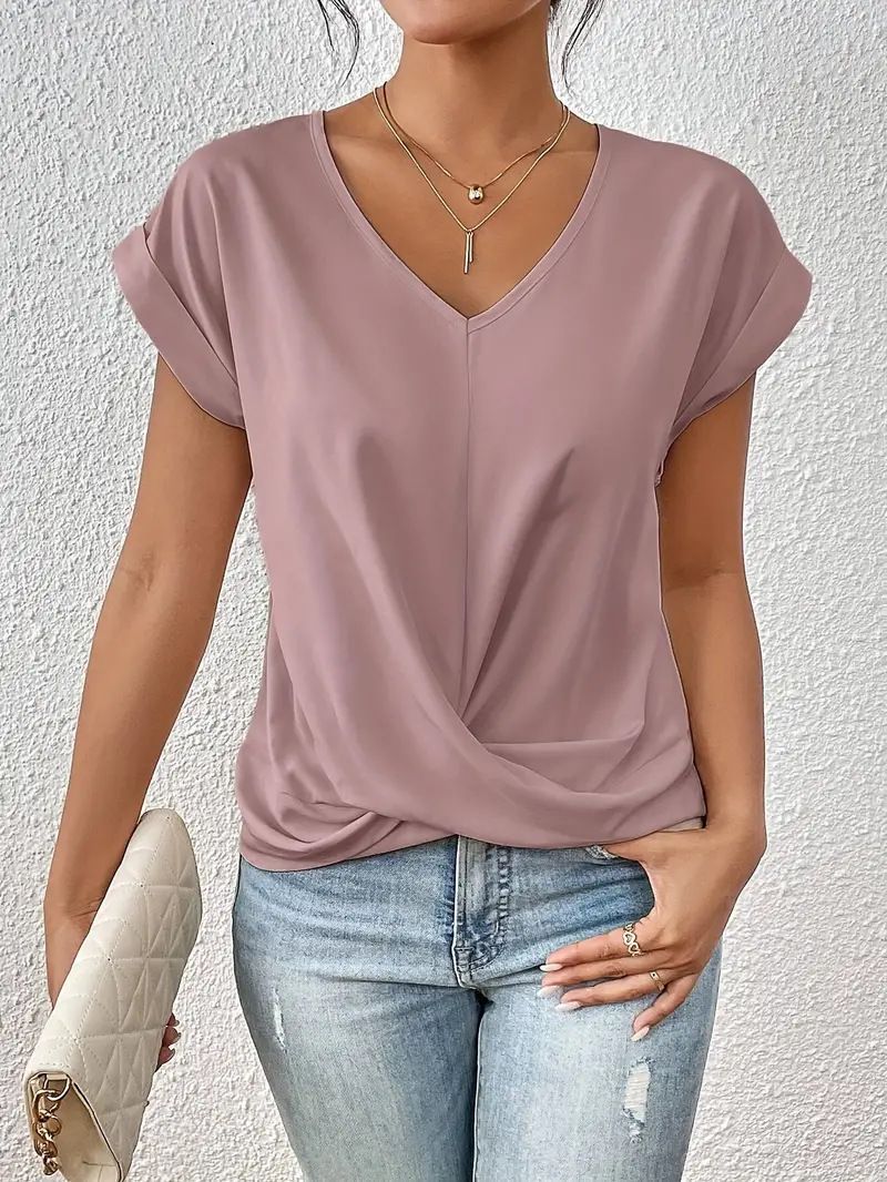 Belle™- V-Neck Simple Daily Shirt