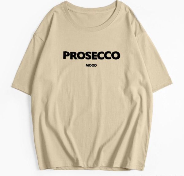 Prosecco Mood oversized T-skjorte