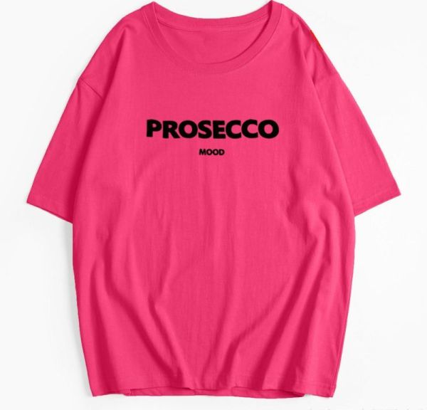 Prosecco Mood oversized T-skjorte