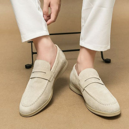 Giovanni™ - Loafers i semsket skinn