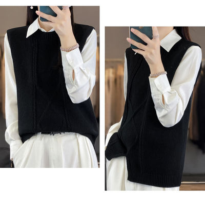 Daisy™ - Ronde hals trui vest