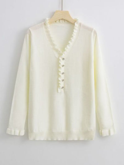 Amanda™ - Stylish Ruffled Sweater