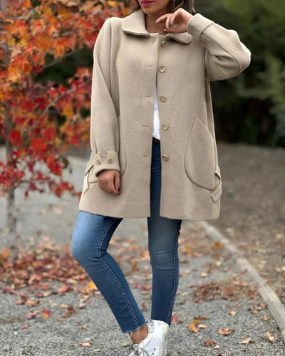 Sheldy™ - Solid Side Knot Women Coat