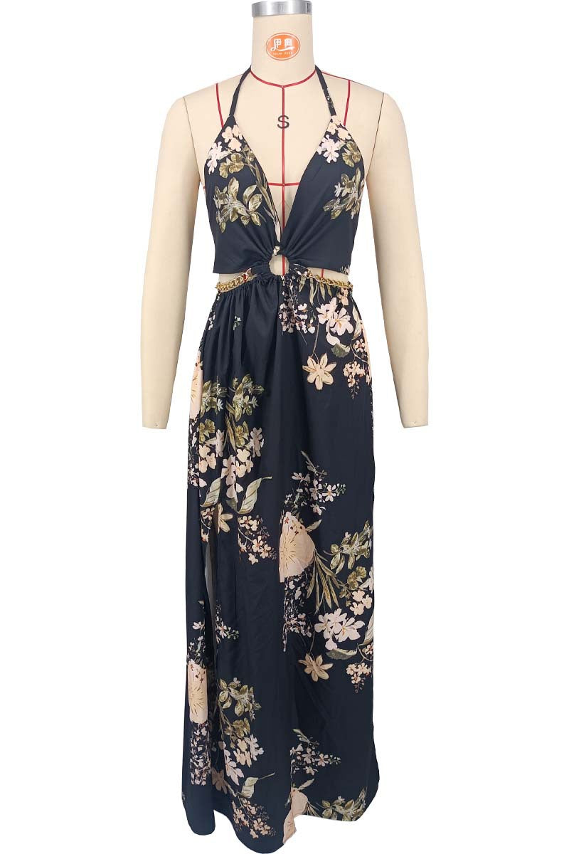 Jade™ | Maxi-jurk met tropische print