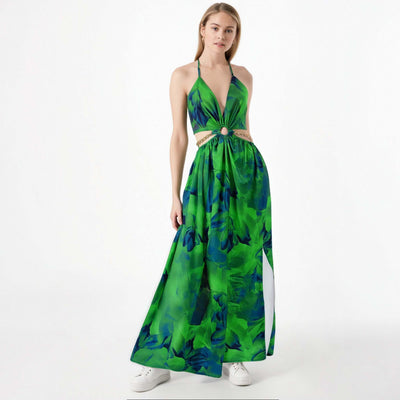 Jade™ | Maxi-jurk met tropische print