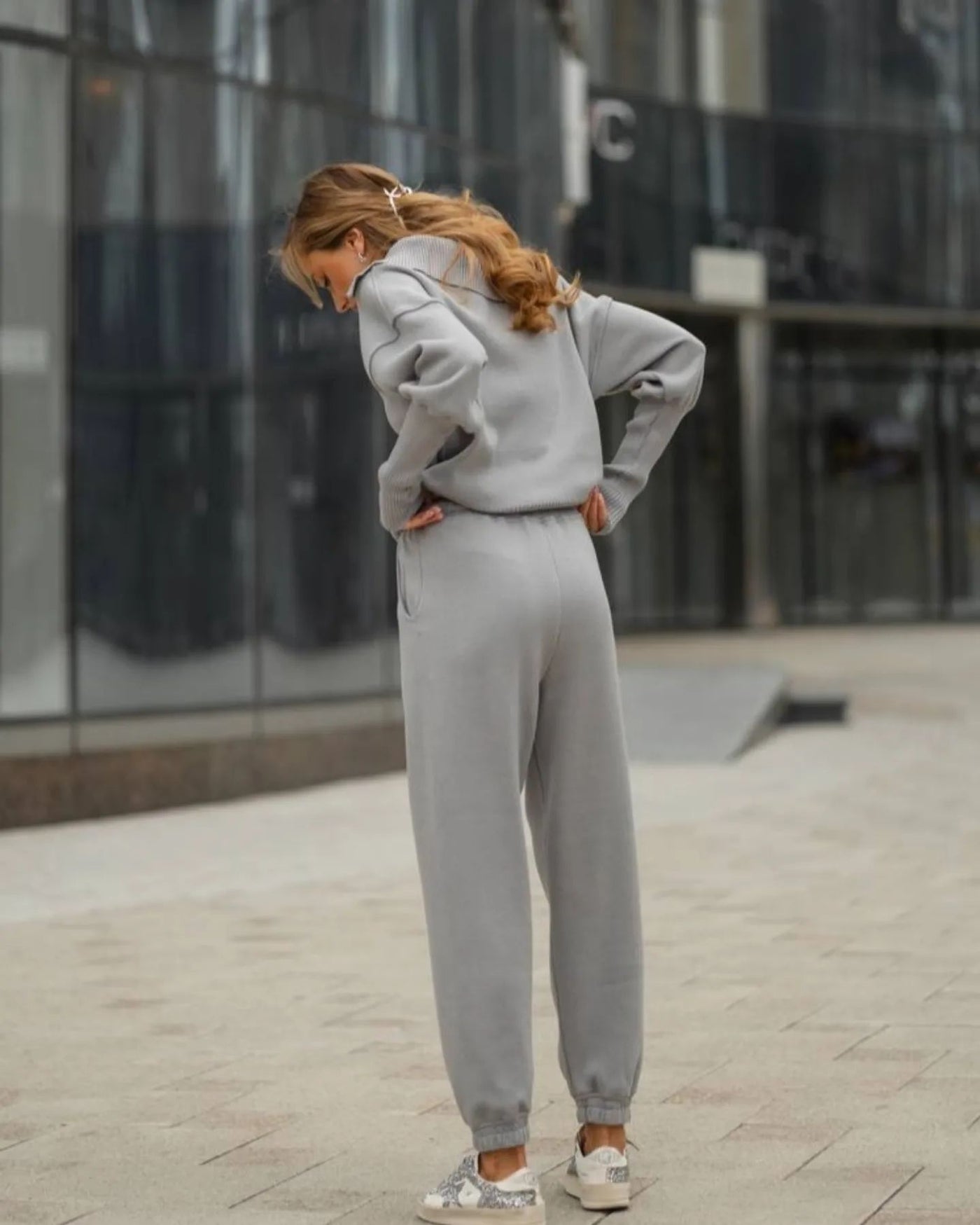 Tine™ - Women's Knitted Pullover Trousers Set