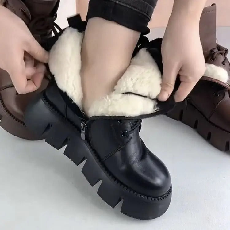 Sofia™ - Muffin Leather Boots