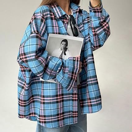 Alva™ - Plaid oversized shirts