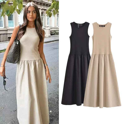 Nina™ | Dagelijkse tank midi-jurk