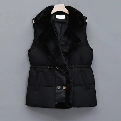 Breya™ - Faux Fur-Lined Sleeveless Winter Ves