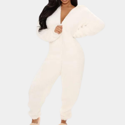 Mara™ - Cozy Chic Jumpsuit  Pajama Set