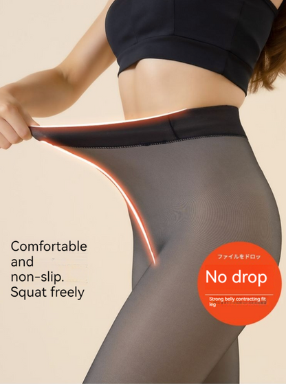 Nudia™ | Warme transparante legging