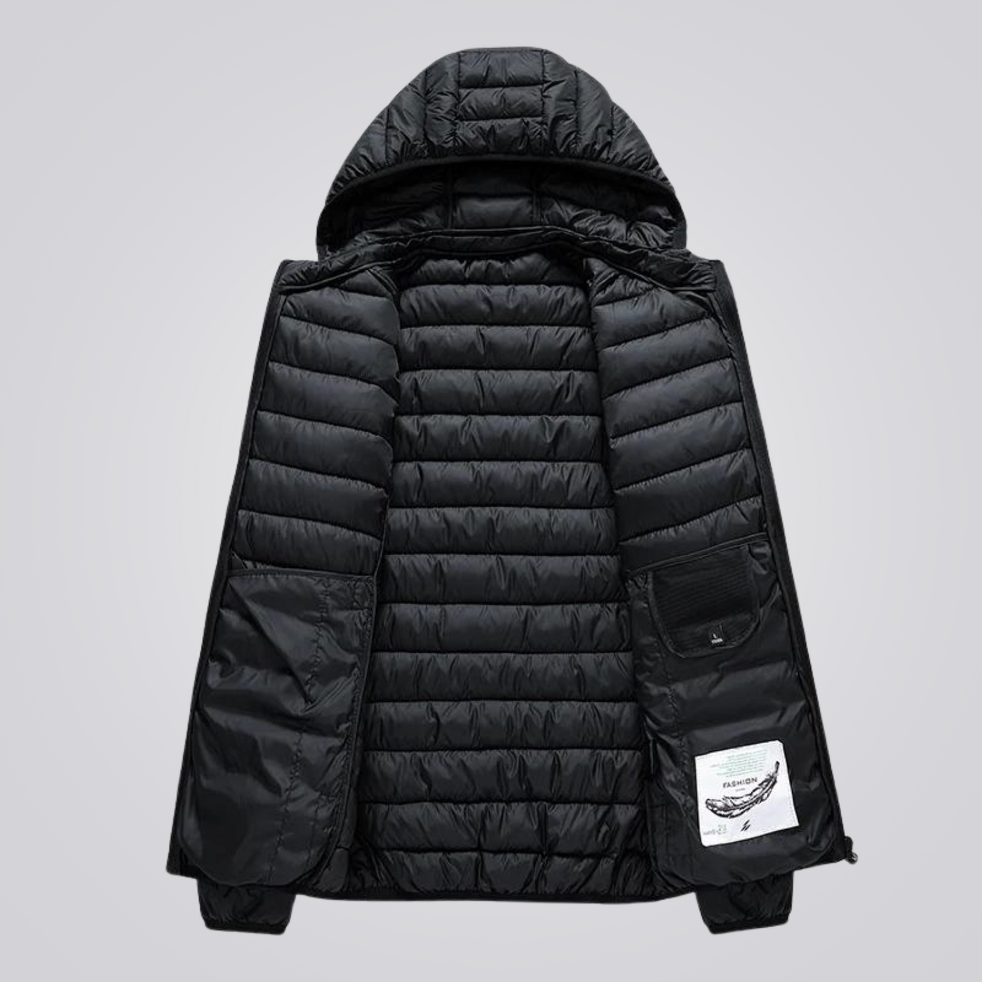 Glacier™ - katoenen gewatteerde jas (met afneembare capuchon)