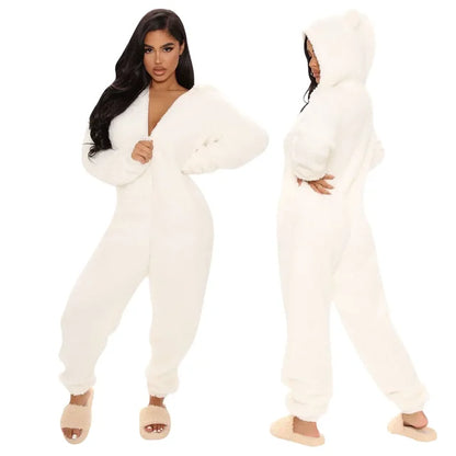 Mara™ - Cozy Chic Jumpsuit  Pajama Set