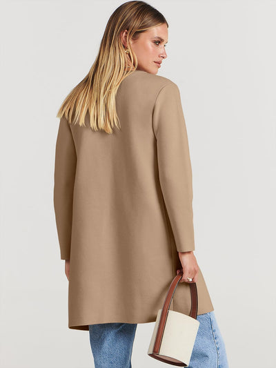 Karoline™ - Behound Lapel Classy Coatigan