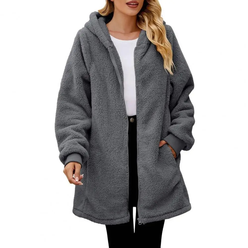 Karina™ - Hooded Zip Cardigan Coat