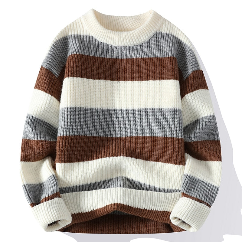 Niel™ - Striped Turtleneck Sweater