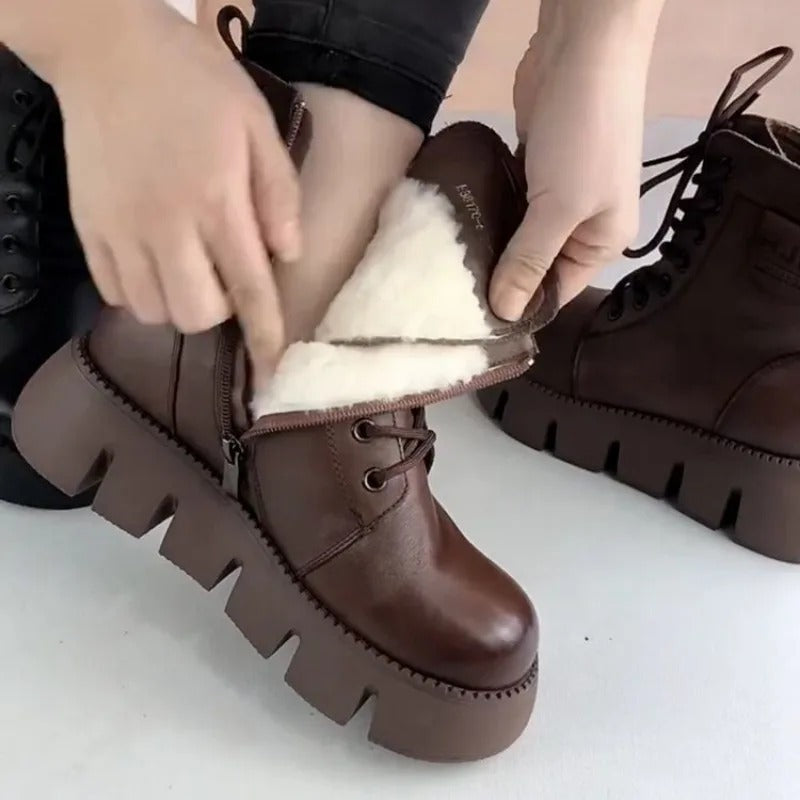 Sofia™ - Muffin Leather Boots