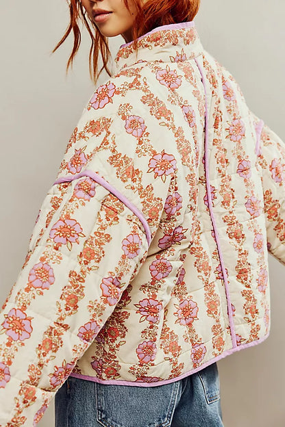 Amelia™ - Floral Quilted Jacket