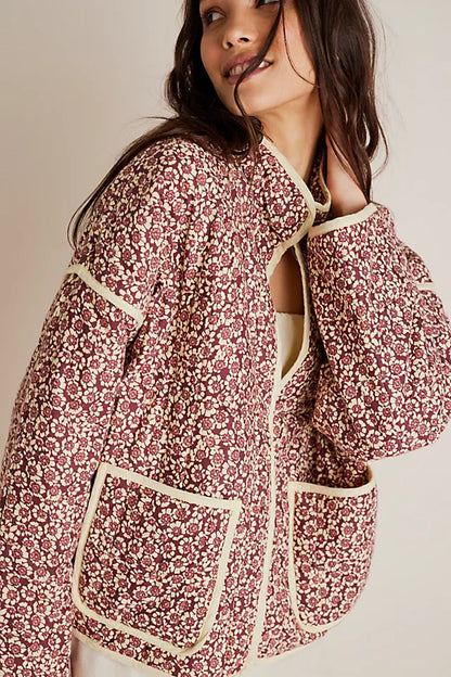 Amelia™ - Floral Quilted Jacket