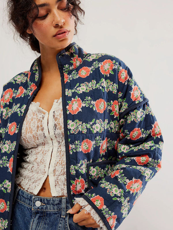 Amelia™ - Floral Quilted Jacket