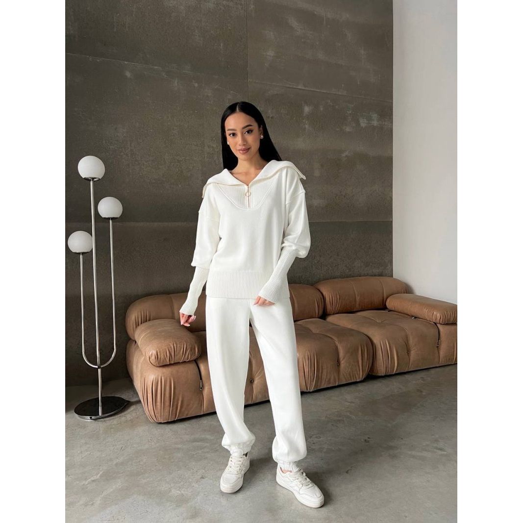 Tine™ - Women's Knitted Pullover Trousers Set